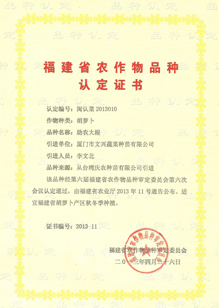 助农大根胡萝卜种子